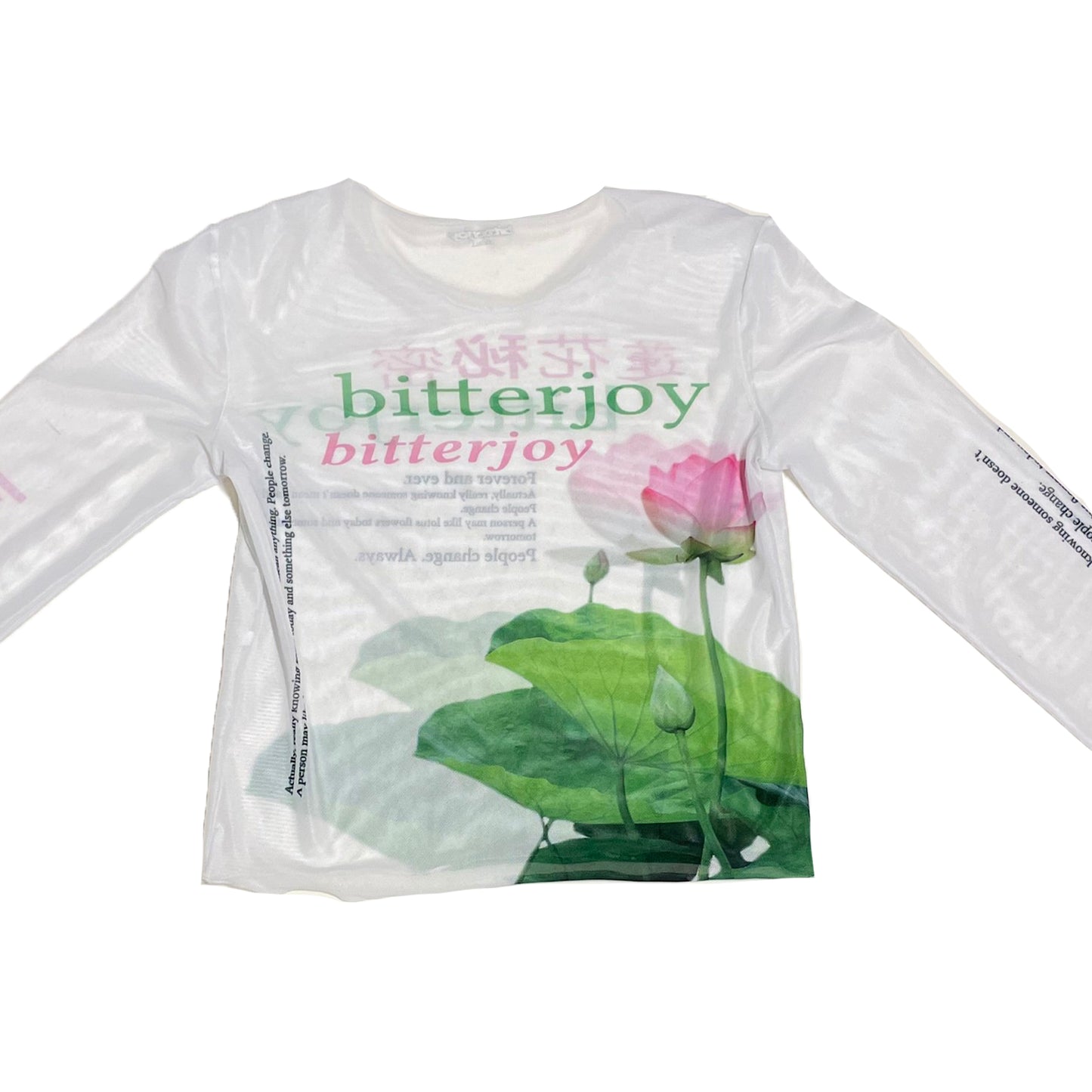 "Lotus Secret" Mesh Long Sleeve