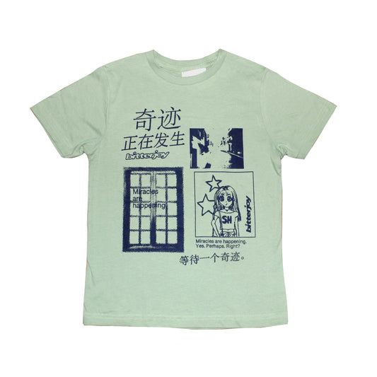 "Miracles" Baby Tee (Green)